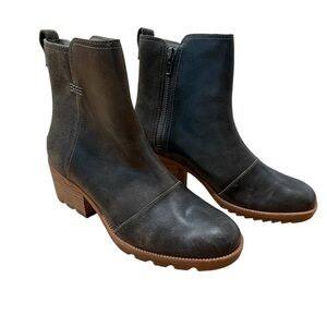 Sorel Dark Gray Ankle Booties